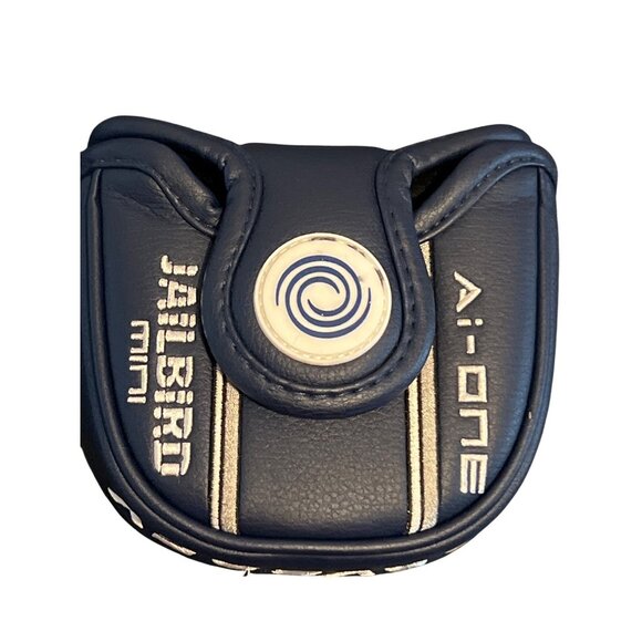 Odyssey Ai-One Eagle Milled Headcover Navy Blue Leather Limited Ed Magnetic READ - Picture 5 of 6